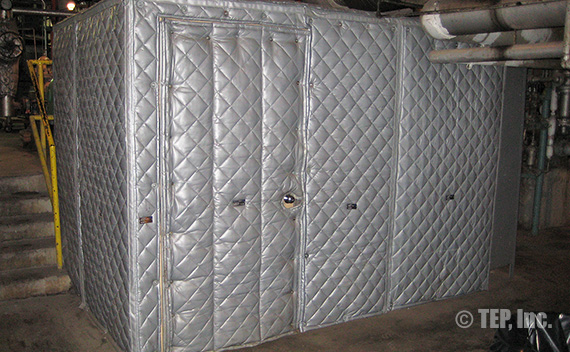 Insulation covers on acoustical equipment | Thermal Energy Products (TEP), Inc.