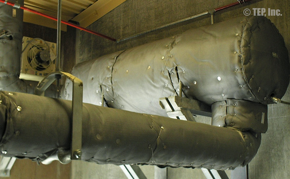 Insulation covers on exhaust system | Thermal Energy Products (TEP), Inc.