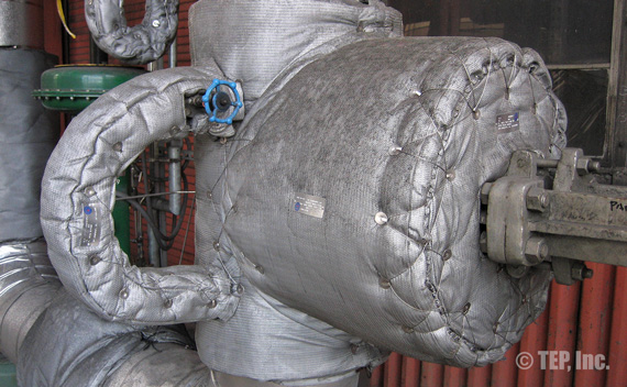 Insulation covers on piping system | Thermal Energy Products (TEP), Inc.